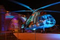 Soviet Helicopter Mi-8T Under lights of Circle of Light